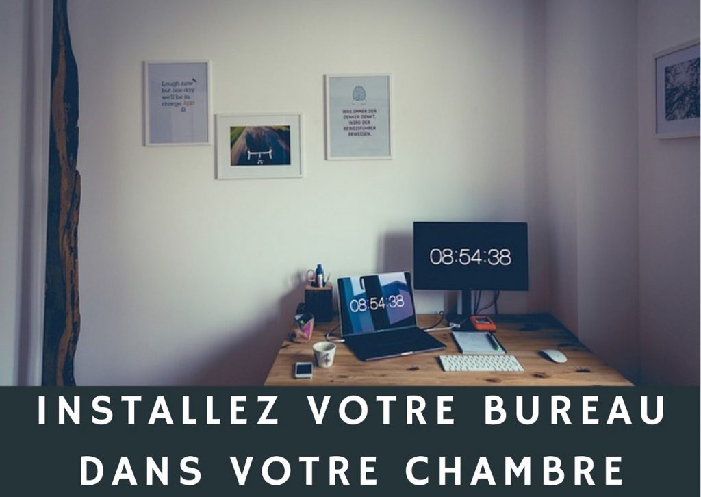 bureau dans la chambre à coucher